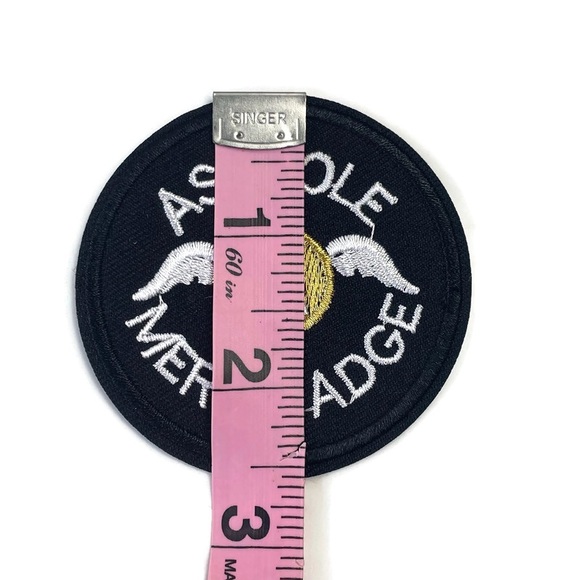 Asshole Merit Badge Embroidered Patch - Picture 2 of 3